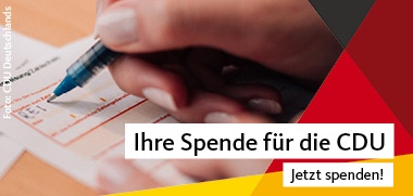 Spende für die CDU, Foto: CDU Deutschlands