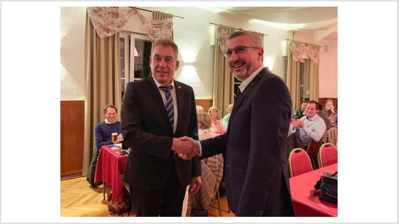 Frank Steenmanns Gratulation